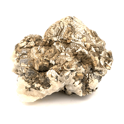 Pyrite on Calcite, Trepca, Kosovo 6x5x3cm