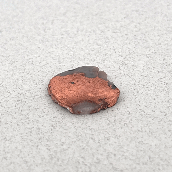Polished Copper Replacement Agate, Northern MI, USA, 5.87ct 13x12x2mm