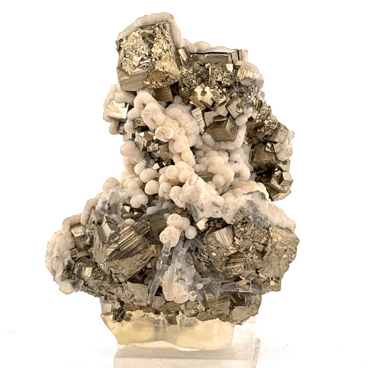 Pyrite & Mangan calcite, from Madan Mine, Bulgaria, 130gr