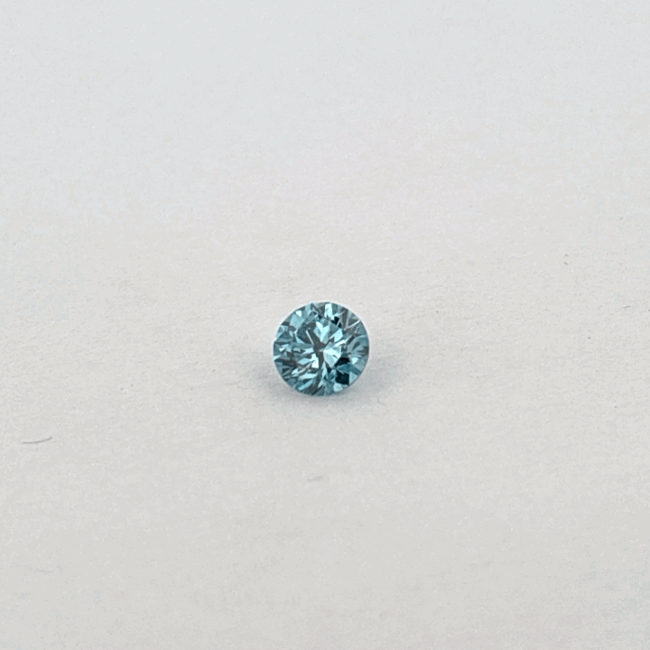 Certified Lab Grown Diamond, 0.97ct, VS2, Fancy Vivid Blue, 6.33 - 6.32 x 3.95mm