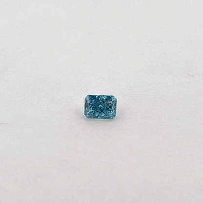 Certified Lab Grown Diamond, 1.07ct, VS2, Vibrant Blue, Emerald Cut