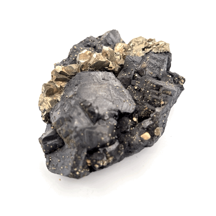 Sphalerite & Pyrite cluster, Lima, Peru, 347.1gr, 10x7x3cm