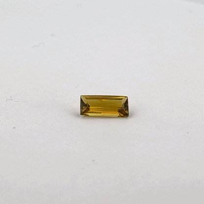 Yellow / Green Tourmaline, Emerald Cut 11x5mm, 1.90ct, Brazil