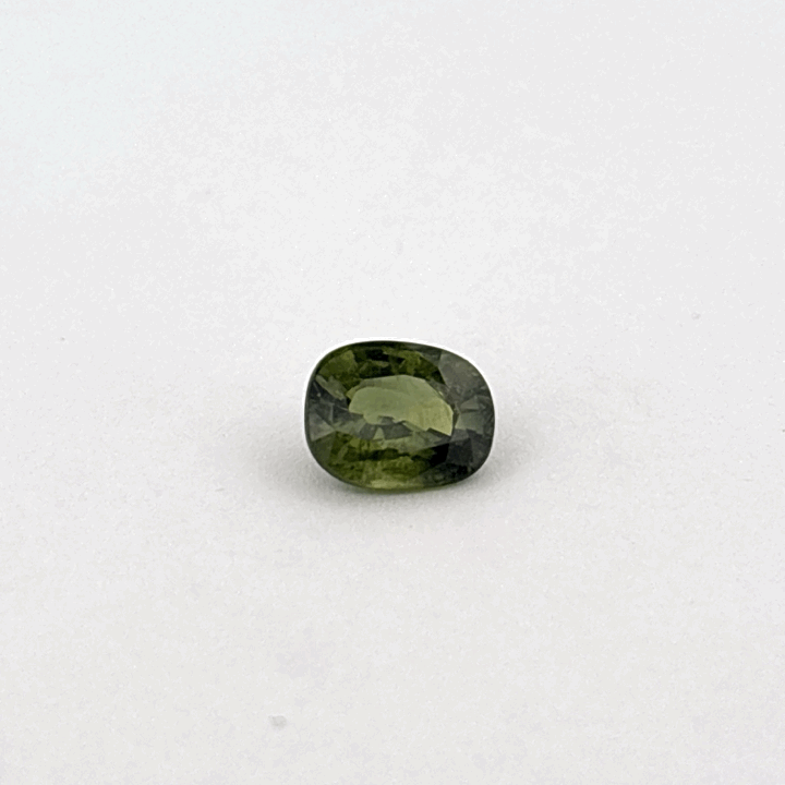 Natural Green Sapphire, 4ct, 10x8mm, African