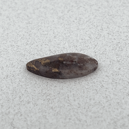 Mohawkite & Copper Replacement Agate Cabochon, 4.24ct 19x8x3mm