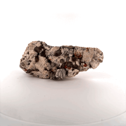 Garnet, Smokey Quartz, Mica, & Calcite Specimen, Brazil, 12x5x3cm