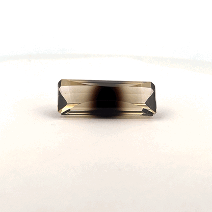 Citrine / Smokey Quartz Bi-Color, Emerald Cut, 34.5x14.25mm, 8.18gr