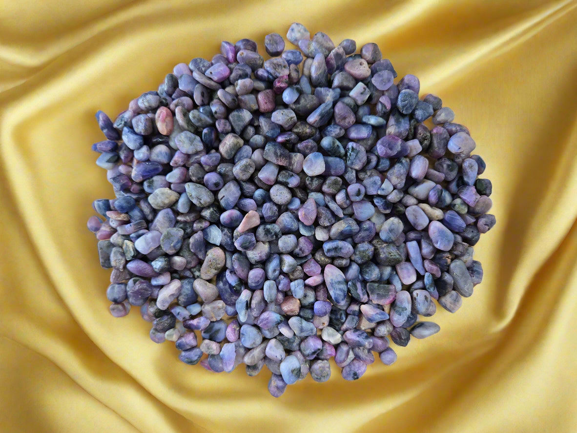 African Color Change Sapphire 1LB Bulk Bag for Lapidary Work & Gem Cutting