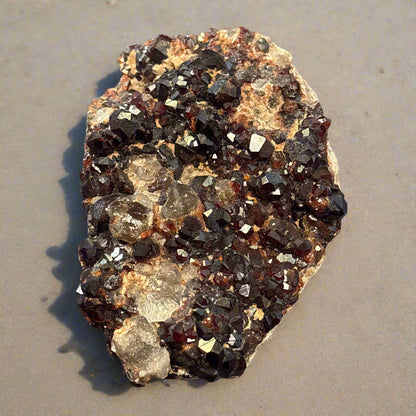 Garnet Specimen on Smokey Quartz, 253.8gr, China