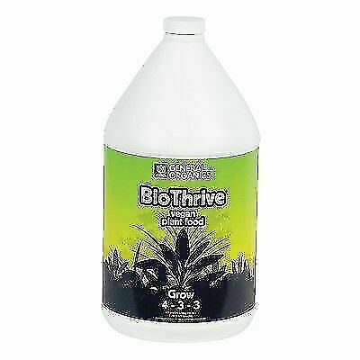 General Organics Bio Thrive Grow 1 Gallon Indoor Outdoor Organic Liquid Nutrient