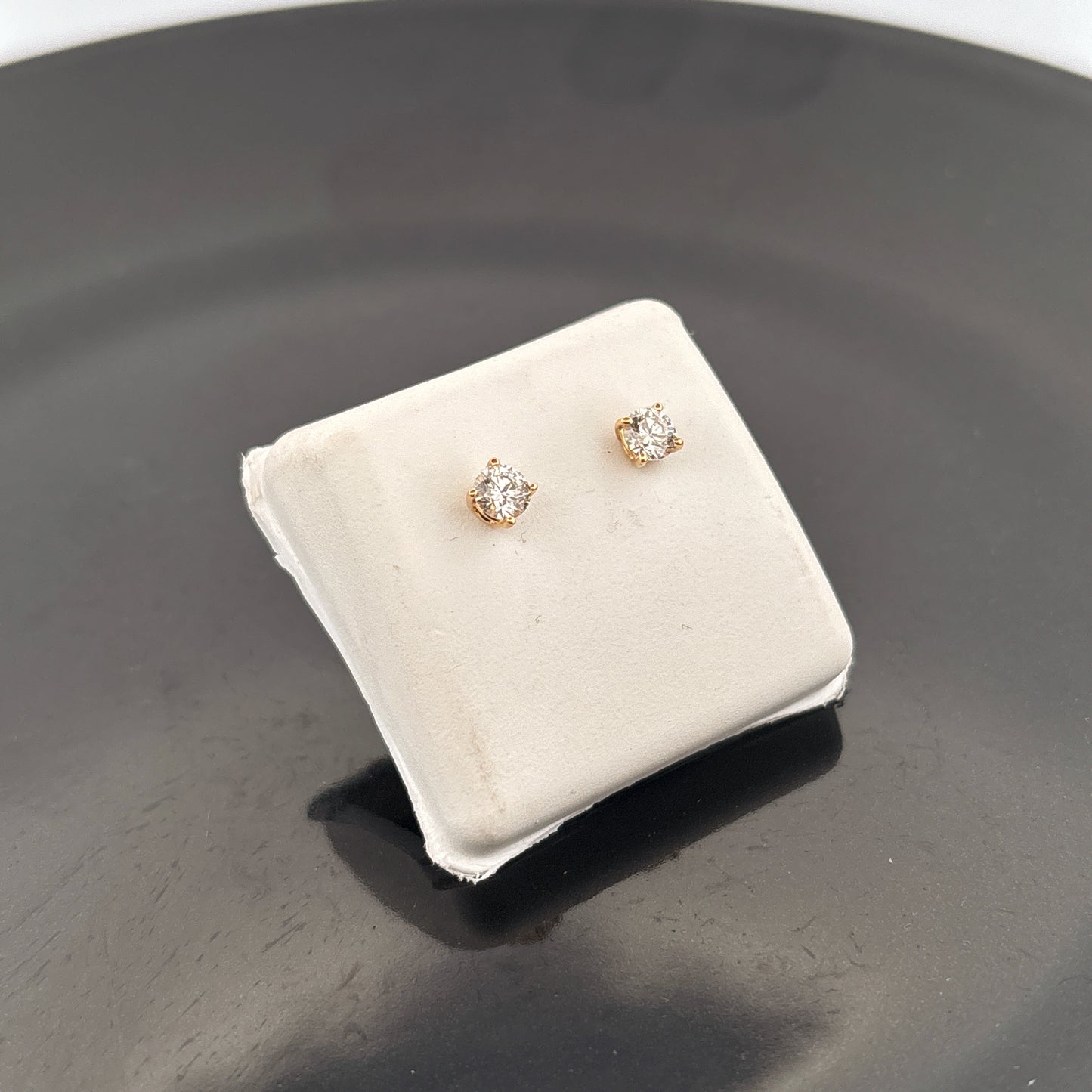 Cruelty Free Lab Grown 14K Diamond Stud Earrings, G, VVS2/VS1, 1/2 cttw, .66gr Earrings
