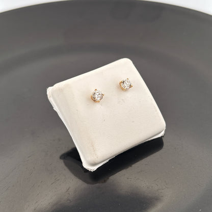 Cruelty Free Lab Grown 14K Diamond Stud Earrings, G, VVS2/VS1, 1/2 cttw, .66gr Earrings