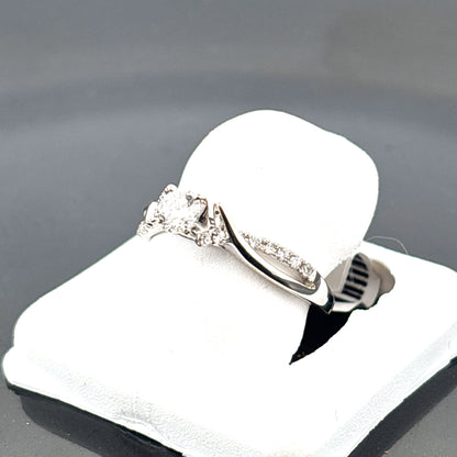 0.37cttw Lab Grown Diamond Ring, 14k White Gold