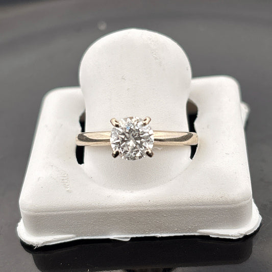 14k Diamond Solitare, 1ct, IJ, I1, 2.45gr