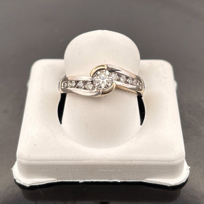14k Diamond Ring, 1/2cttw, HIJ, SI, 3.46gr
