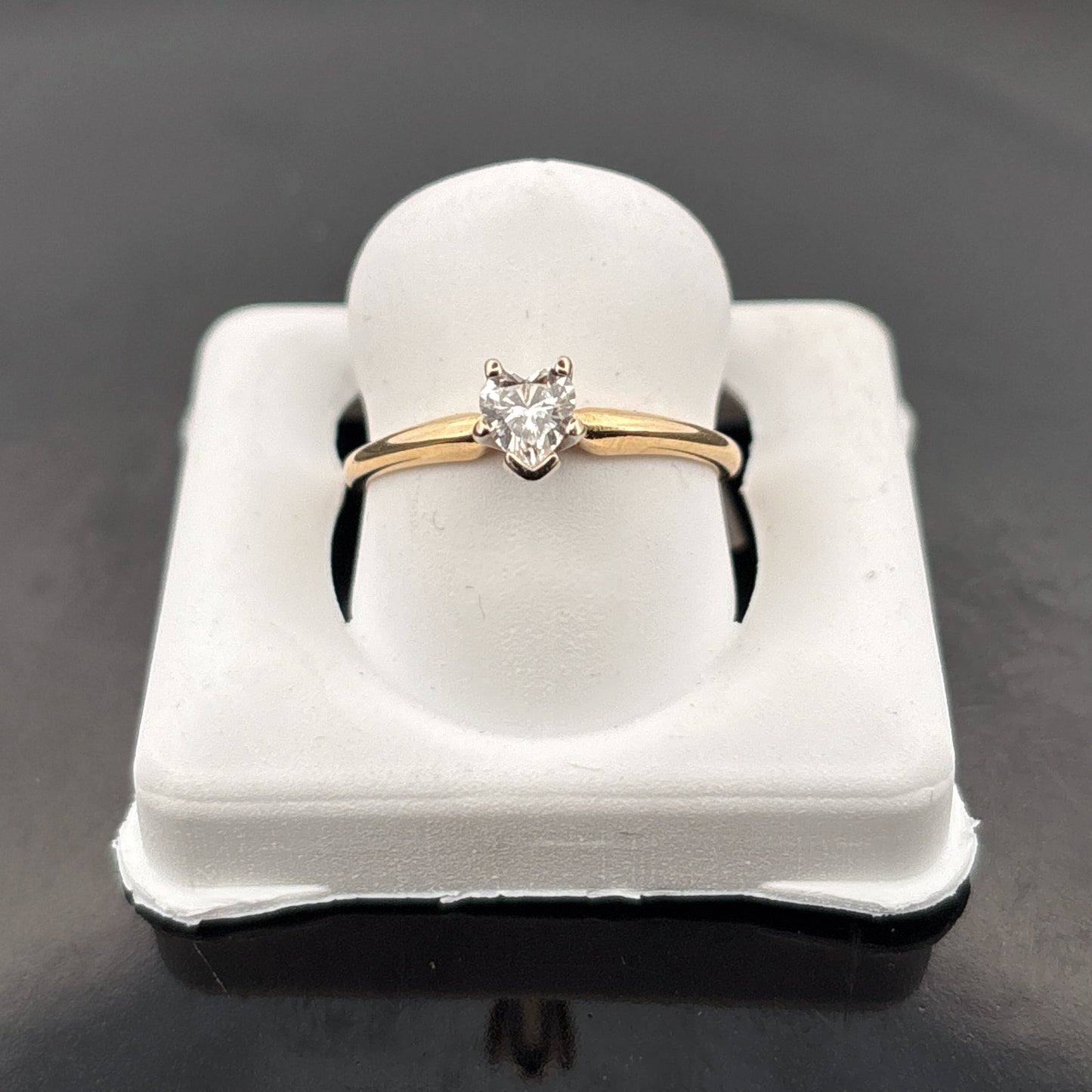 14k Diamond Heart Ring, 1/4ct, EWS, 1.53gr