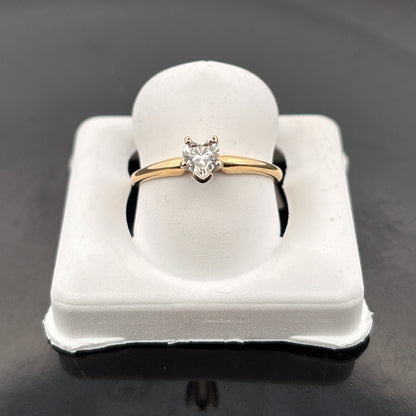 14k Diamond Heart Ring, 1/4ct, EWS, 1.53gr