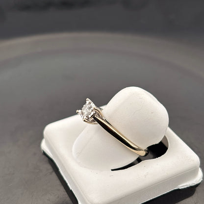 10K Gold Ring, 1/5cttw Illusion setting, size 7