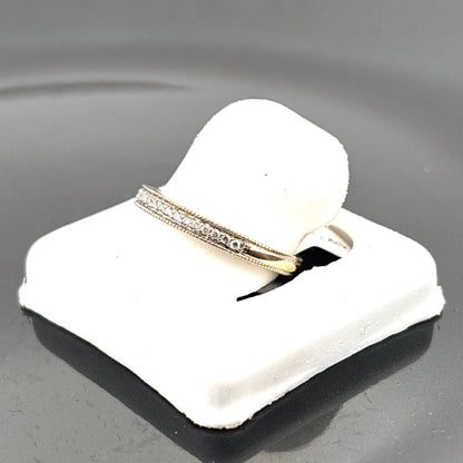 18K Diamond Wedding Band, 0.15cttw, GH,SI1 - 2.93gr