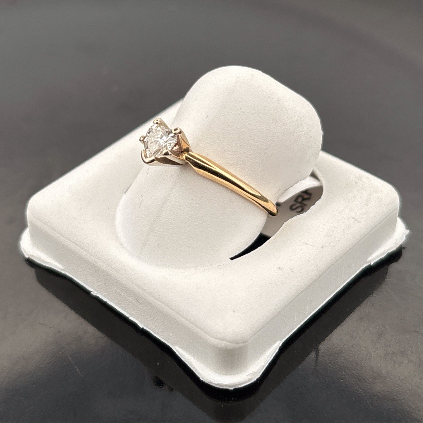 14k Diamond Heart Ring, 1/4ct, EWS, 1.53gr