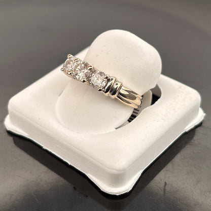 14k Diamond Ring, 1cttw, H, I1, 3.41gr