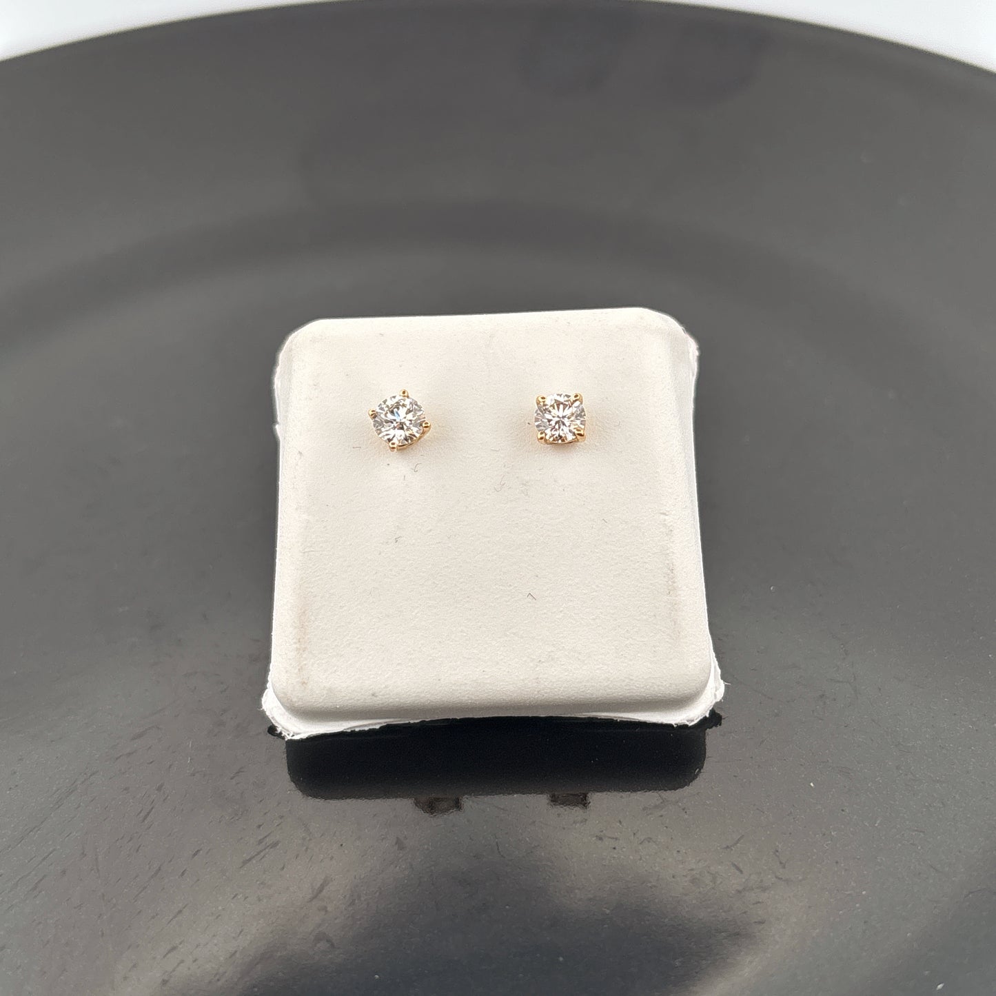 Cruelty Free Lab Grown 14K Diamond Stud Earrings, G, VVS2/VS1, 1/2 cttw, .66gr Earrings