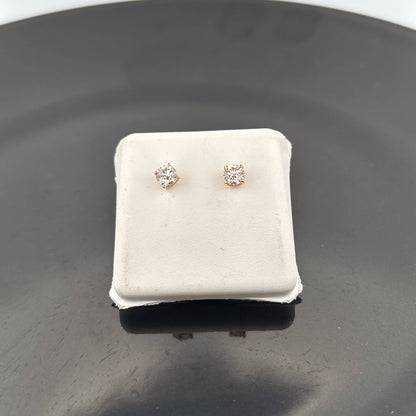 Cruelty Free Lab Grown 14K Diamond Stud Earrings, G, VVS2/VS1, 1/2 cttw, .66gr Earrings