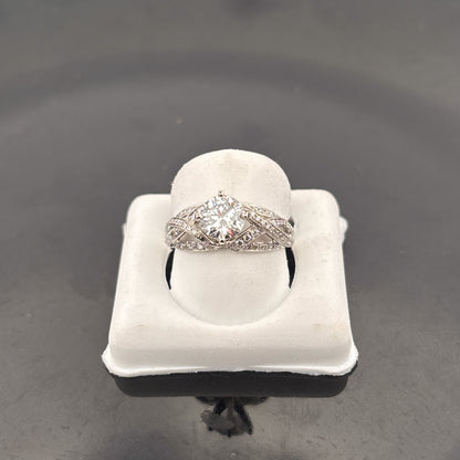 14K Lab Grown Diamond Ring, 1 1/3cttw, EF, VS, Valina