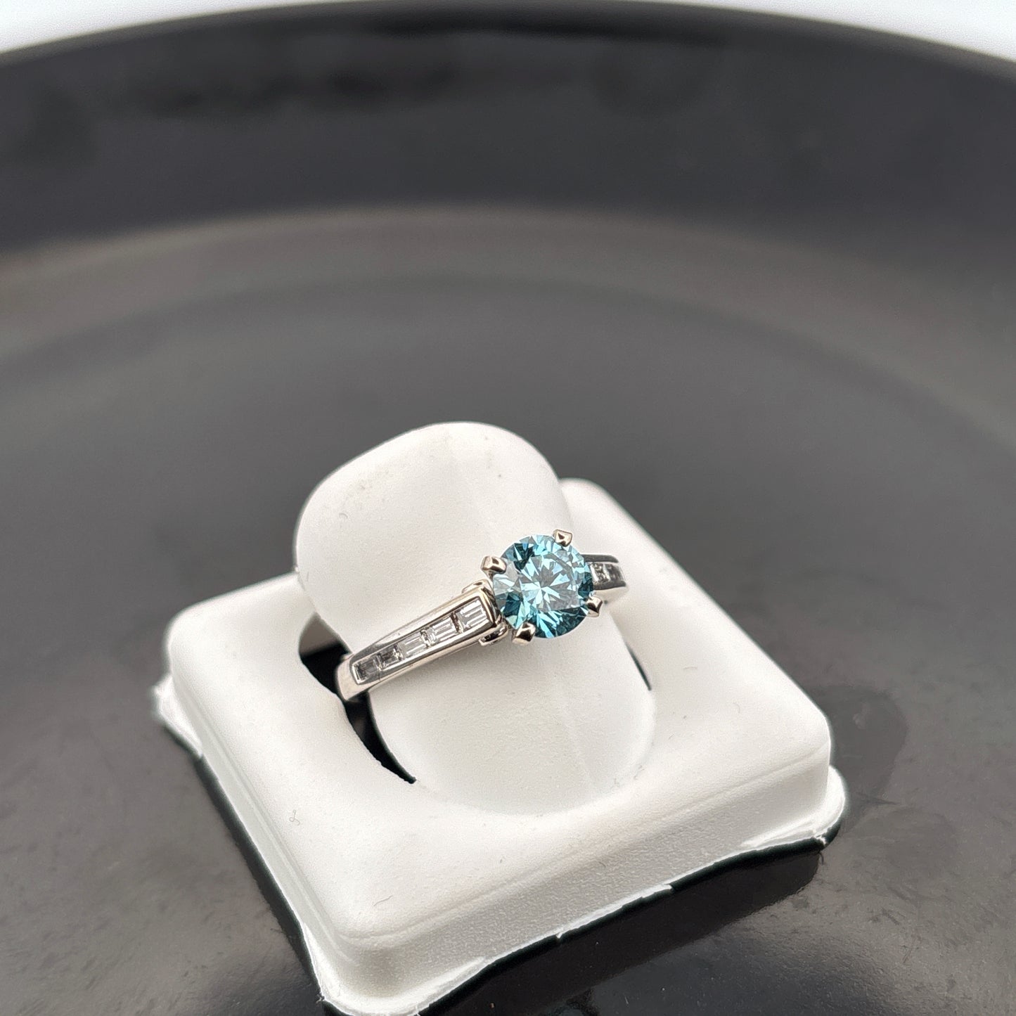 Certified Lab Grown Diamond Ring, 14k, 1.27cttw, FB, VS2, Ideal Cut, Size 6 1/2