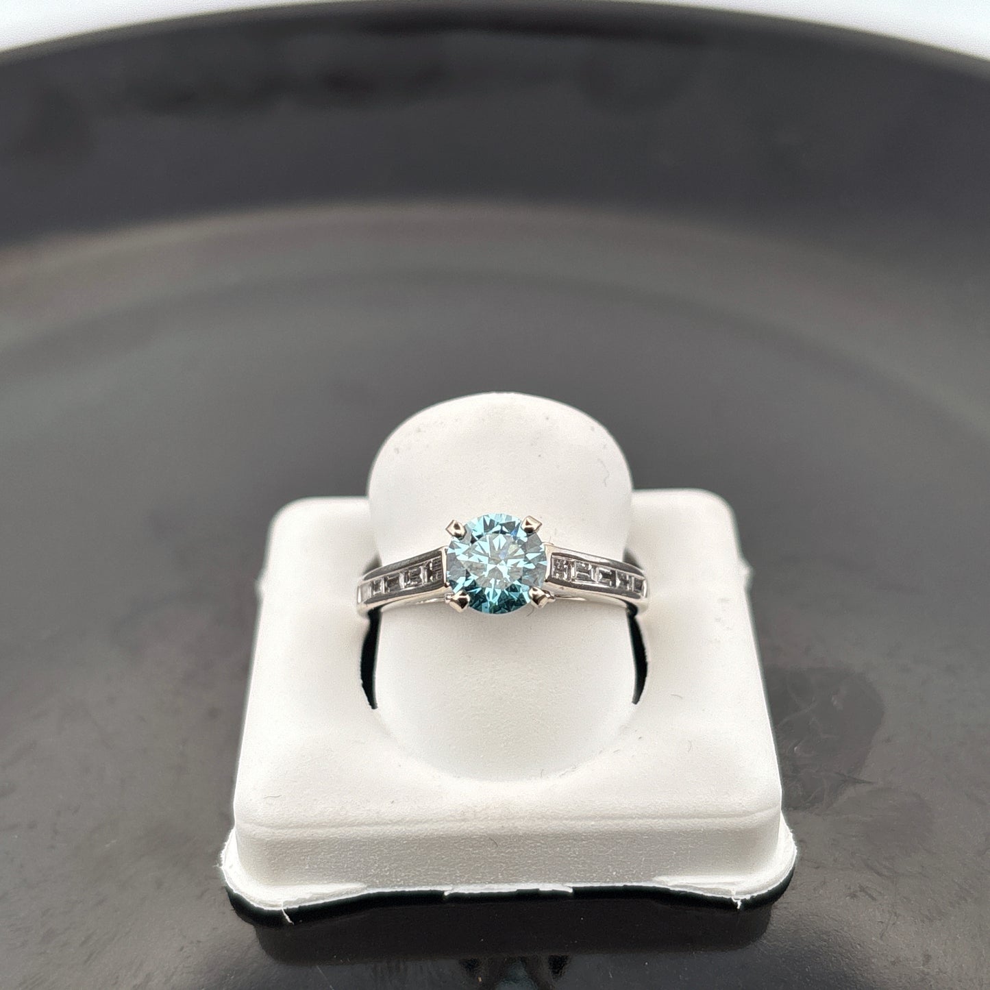 Certified Lab Grown Diamond Ring, 14k, 1.27cttw, FB, VS2, Ideal Cut, Size 6 1/2