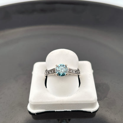 Certified Lab Grown Diamond Ring, 14k, 1.27cttw, FB, VS2, Ideal Cut, Size 6 1/2