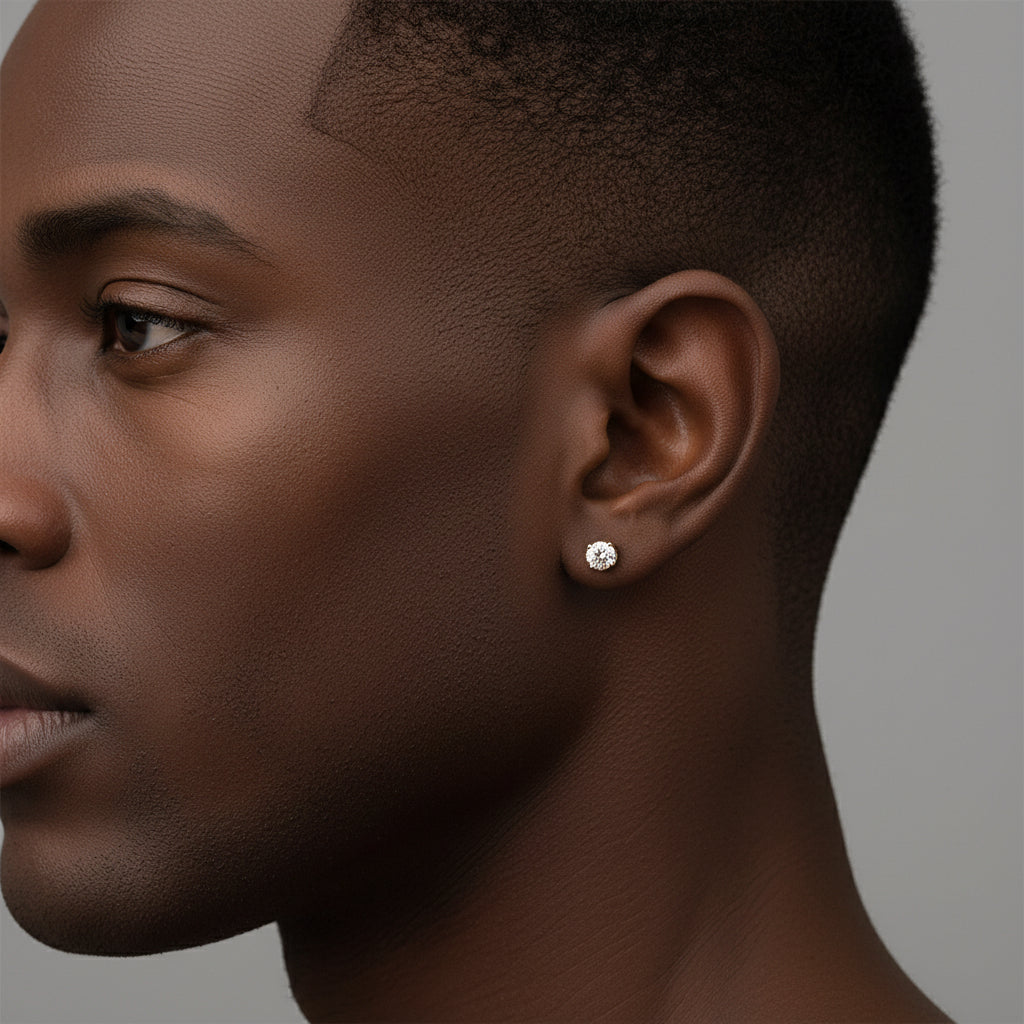 14K Diamond Stud Earrings, 1/3cttw, LM, SI1, .70gr