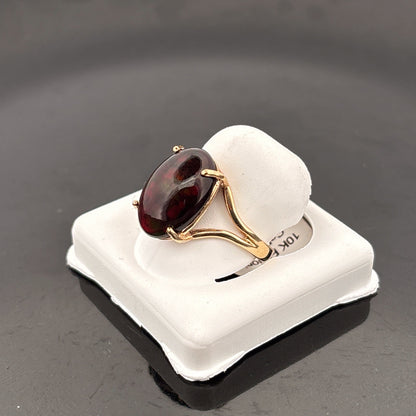 10K Etheopan Chocolate Opal, 14.75x10.5mm, Color Enhanced