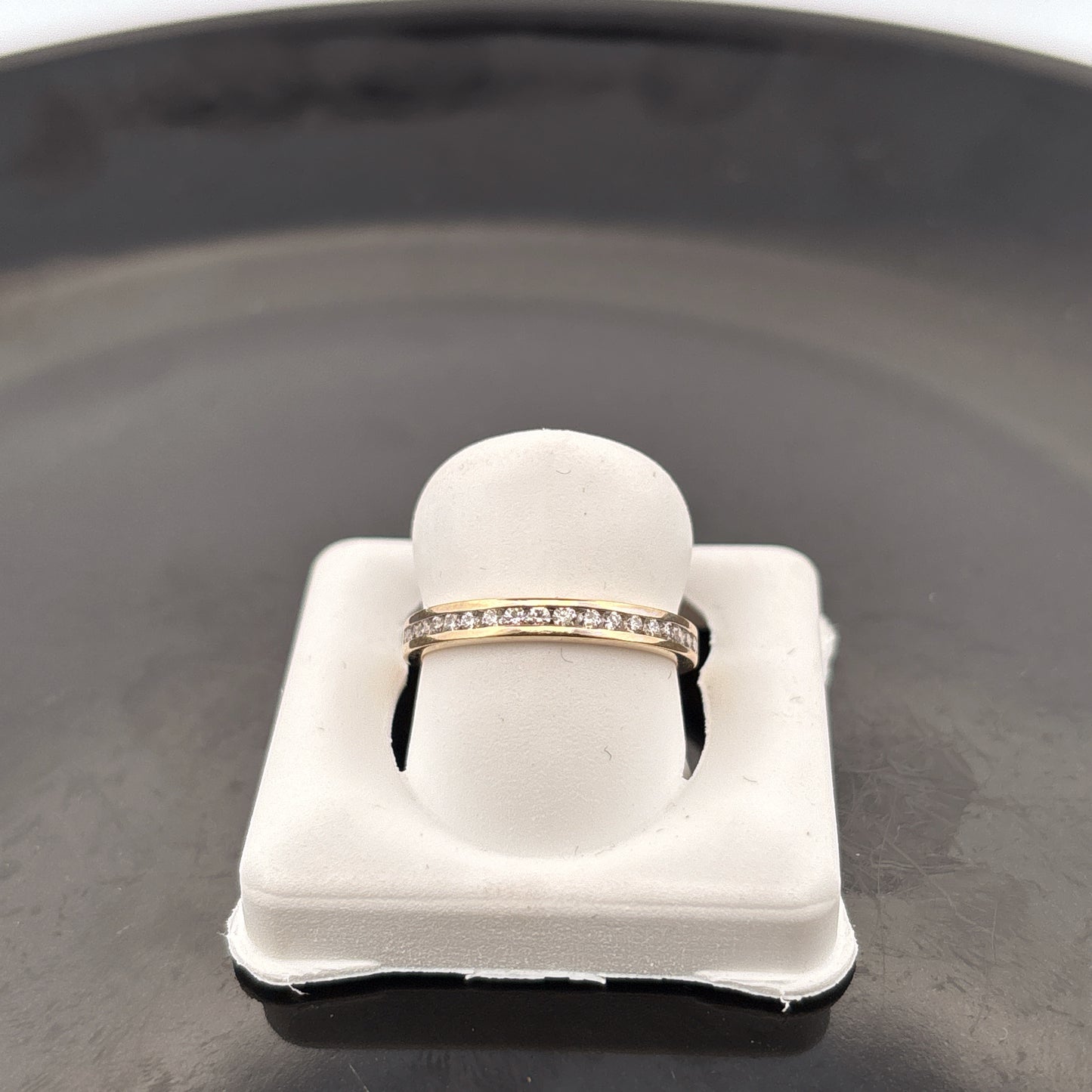 18k Diamond Wedding Band, 1/4cttw, EF, SI1, 2gr