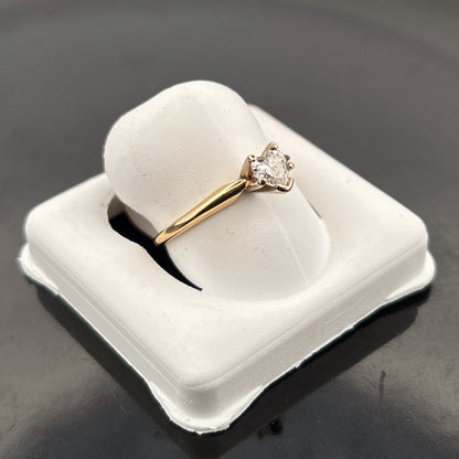 14k Diamond Heart Ring, 1/4ct, EWS, 1.53gr