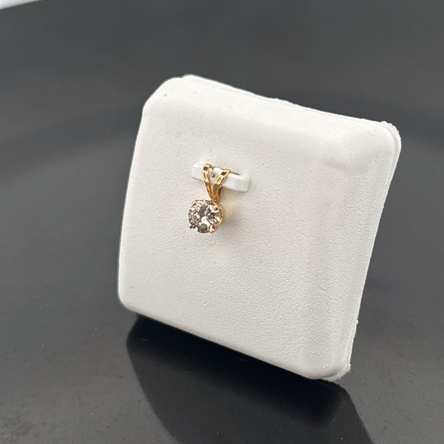 14k Diamond Pendant, 1/4ct, TLB, I1, .24gr