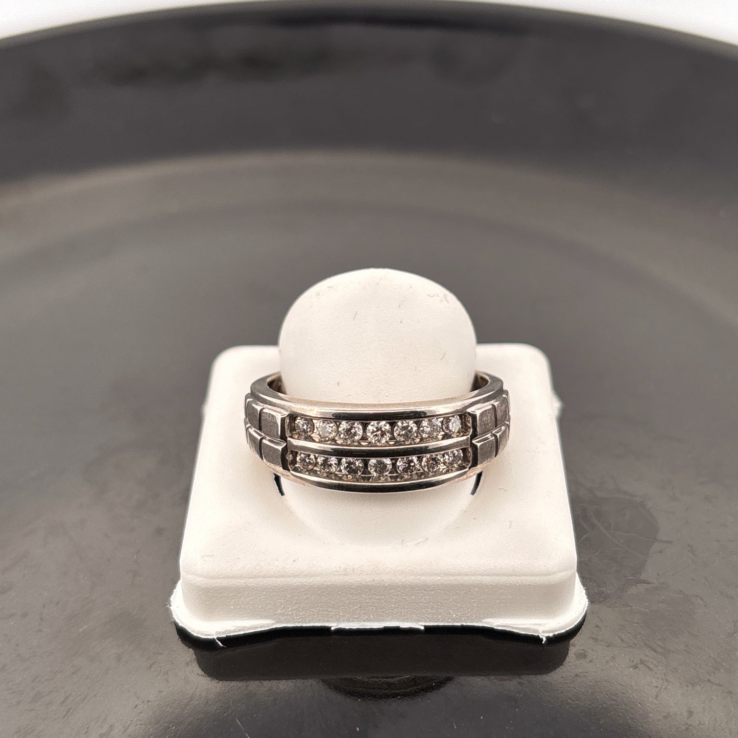 10k Diamond Mens Ring, 1/2cttw, H, I1, 5.8gr