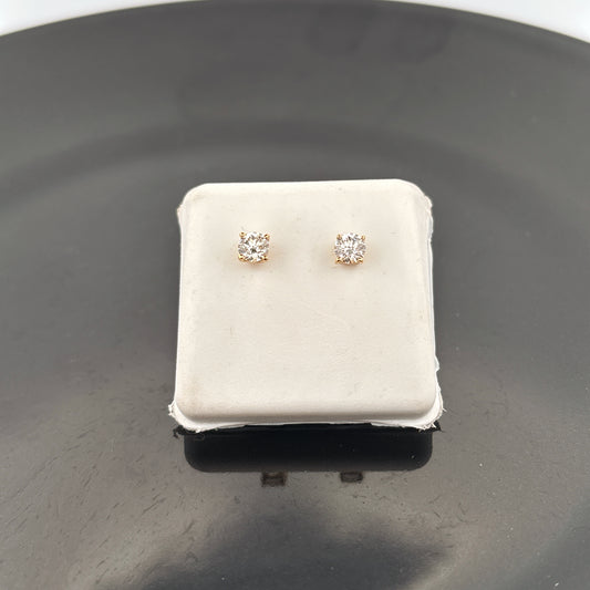 Lab Grown 14K Diamond Stud Earrings, 0.56cttw, GH, VS1