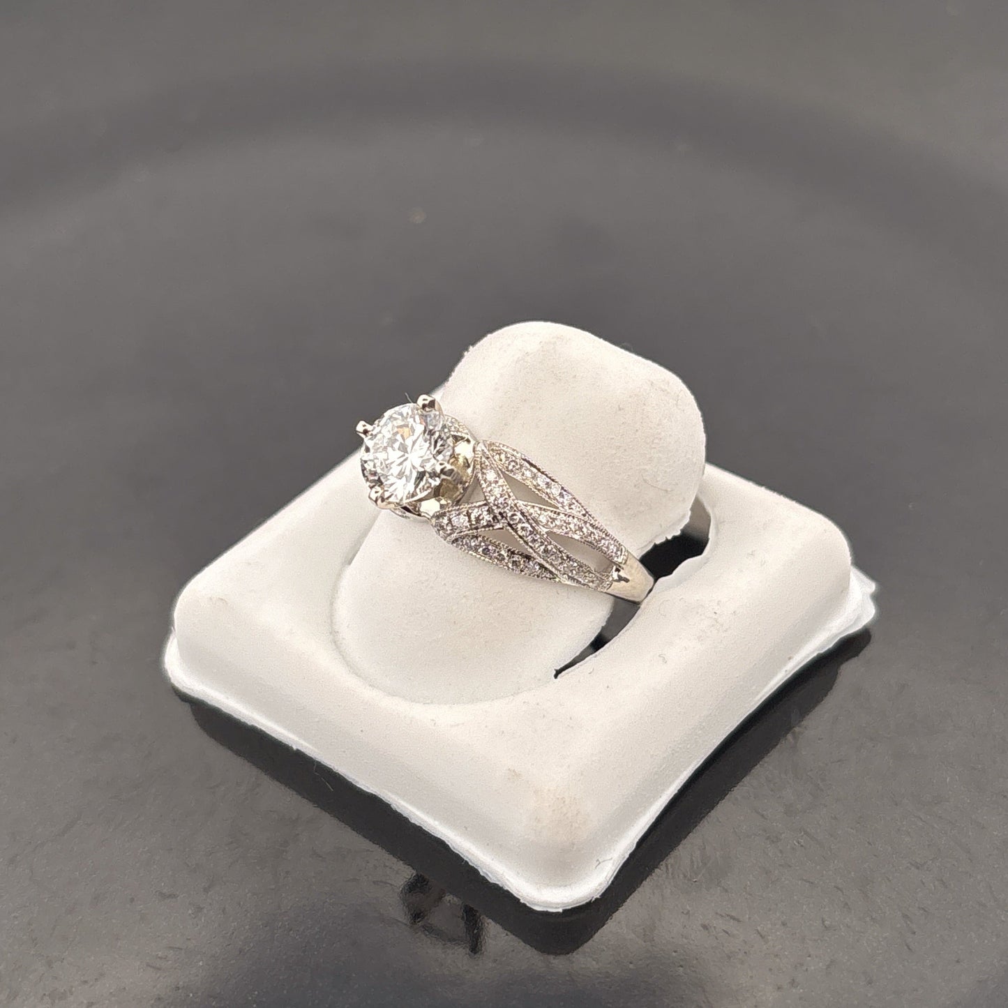 14K Lab Grown Diamond Ring, 1 1/3cttw, EF, VS, Valina