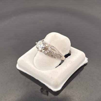 14K Lab Grown Diamond Ring, 1 1/3cttw, EF, VS, Valina