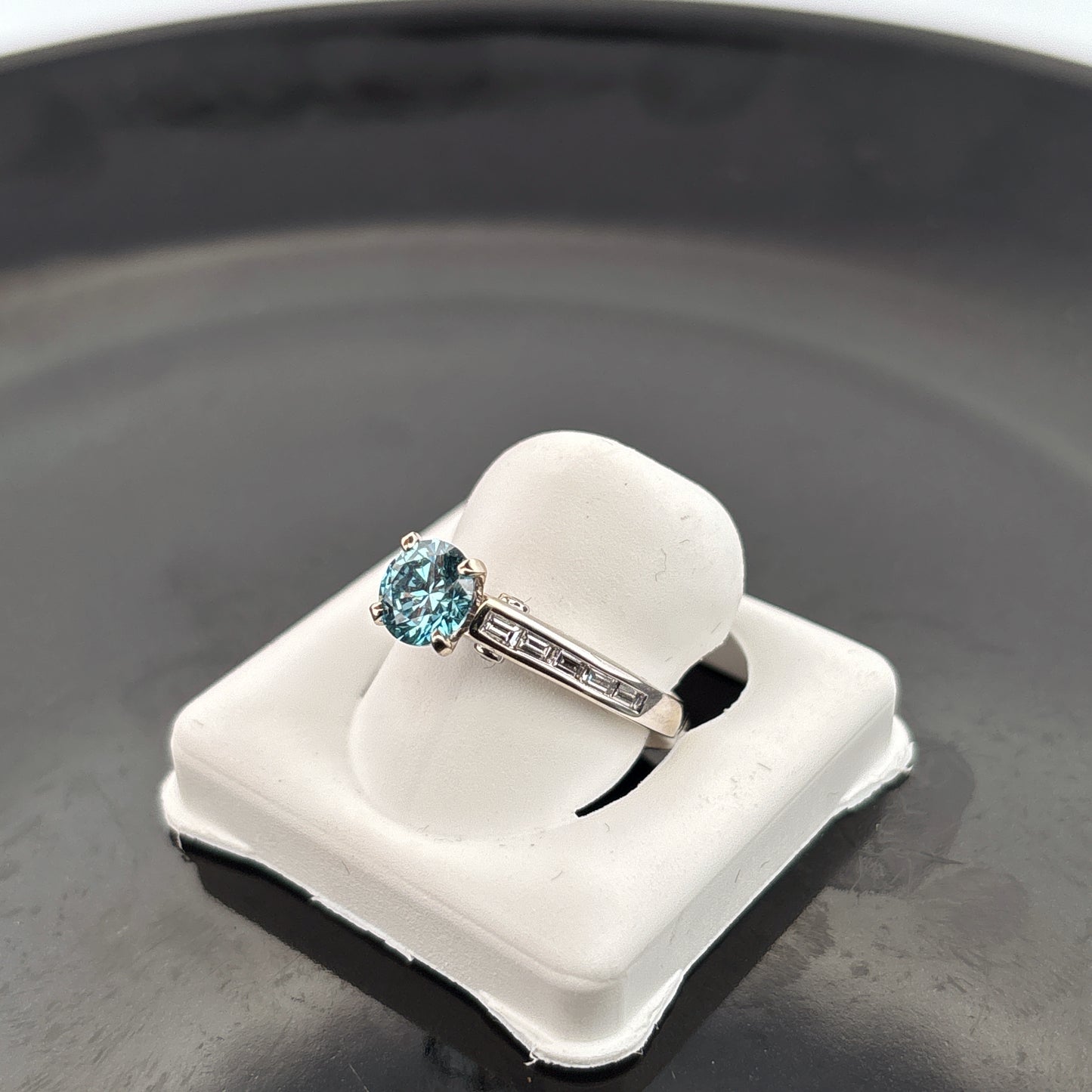 Certified Lab Grown Diamond Ring, 14k, 1.27cttw, FB, VS2, Ideal Cut, Size 6 1/2