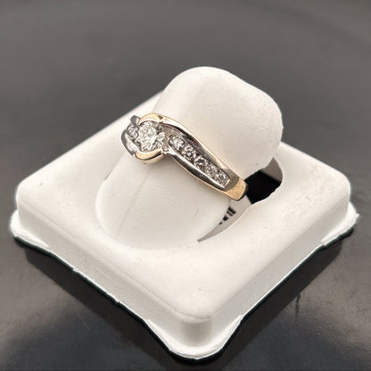 14k Diamond Ring, 1/2cttw, HIJ, SI, 3.46gr