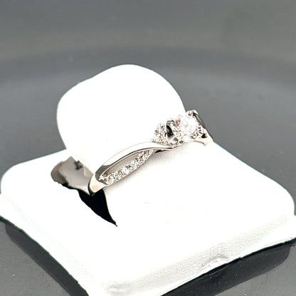 0.37cttw Lab Grown Diamond Ring, 14k White Gold