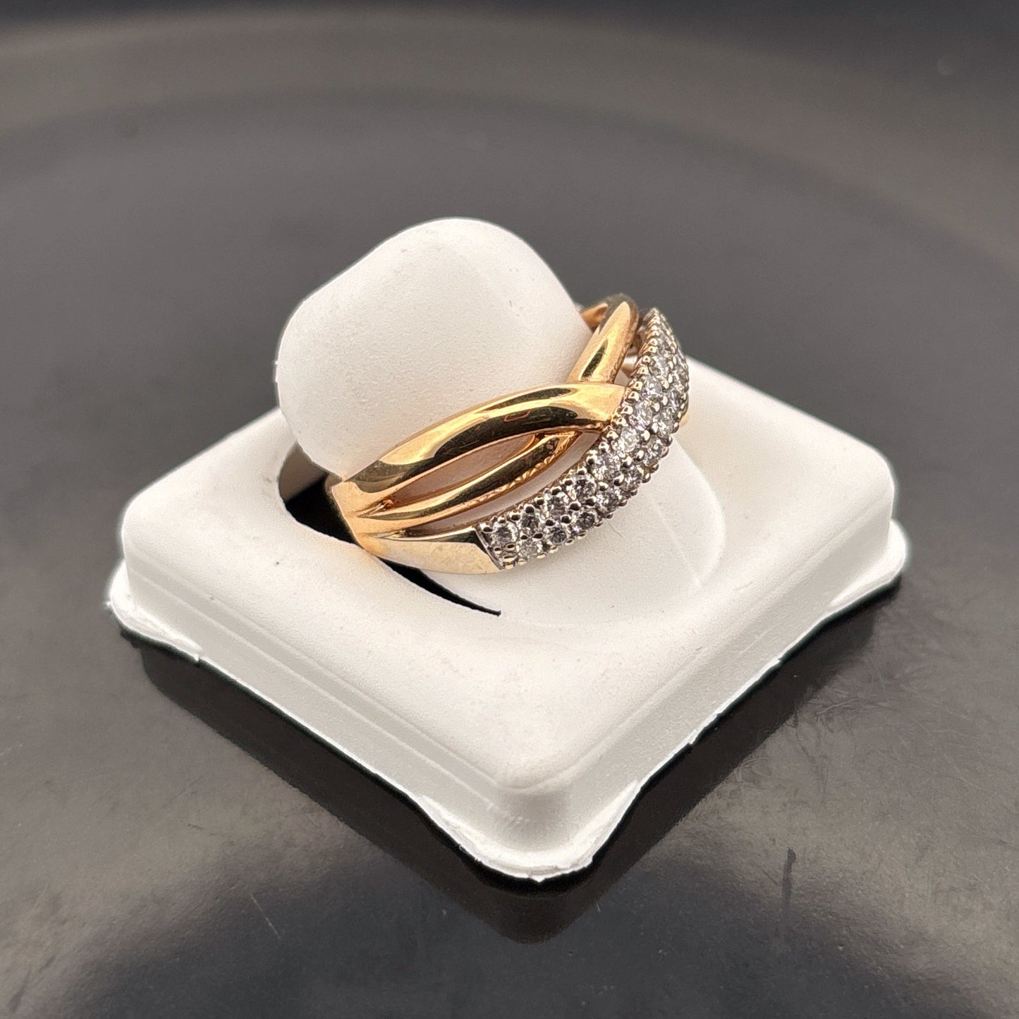 14k Mens Diamond Ring, 1/2cttw, GH, VS2/SI1, 5.8gr