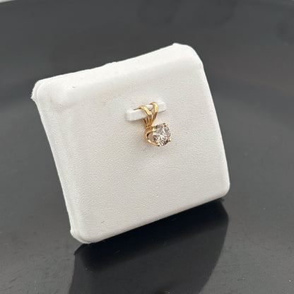14k Diamond Pendant, 1/4ct, TLB, I1, .24gr