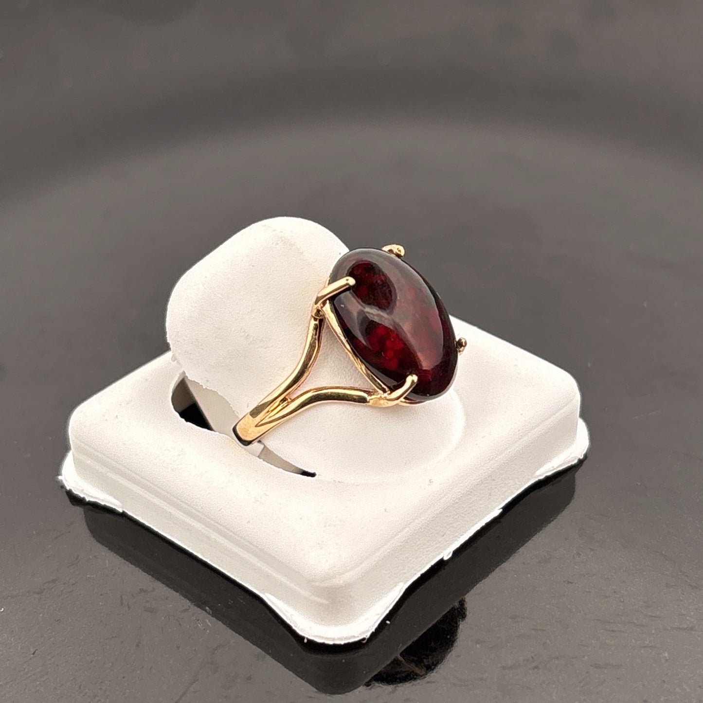 10K Etheopan Chocolate Opal, 14.75x10.5mm, Color Enhanced