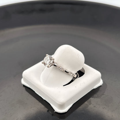 14k Valina Diamond Ring, 1.11cttw, GH, SI, 3.13gr