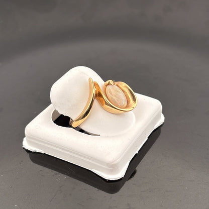 14k Ausralian Opal Ring, 10x8mm, 5.49gr, Size 6 1/2