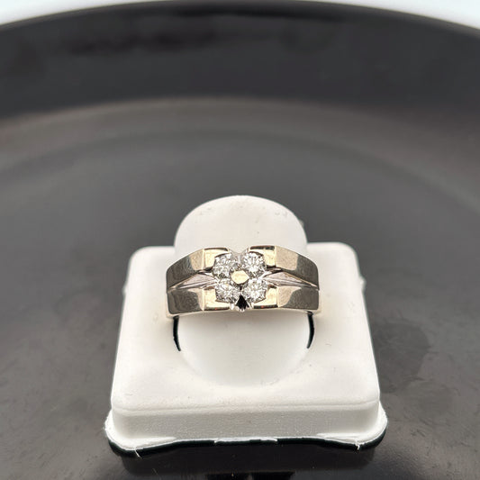 14k Diamond Mens Ring, 3/4cttw, GH, SI1, 9.24gr