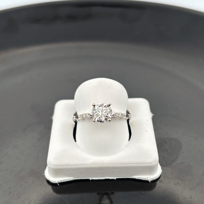 14k Valina Diamond Ring, 1.11cttw, GH, SI, 3.13gr